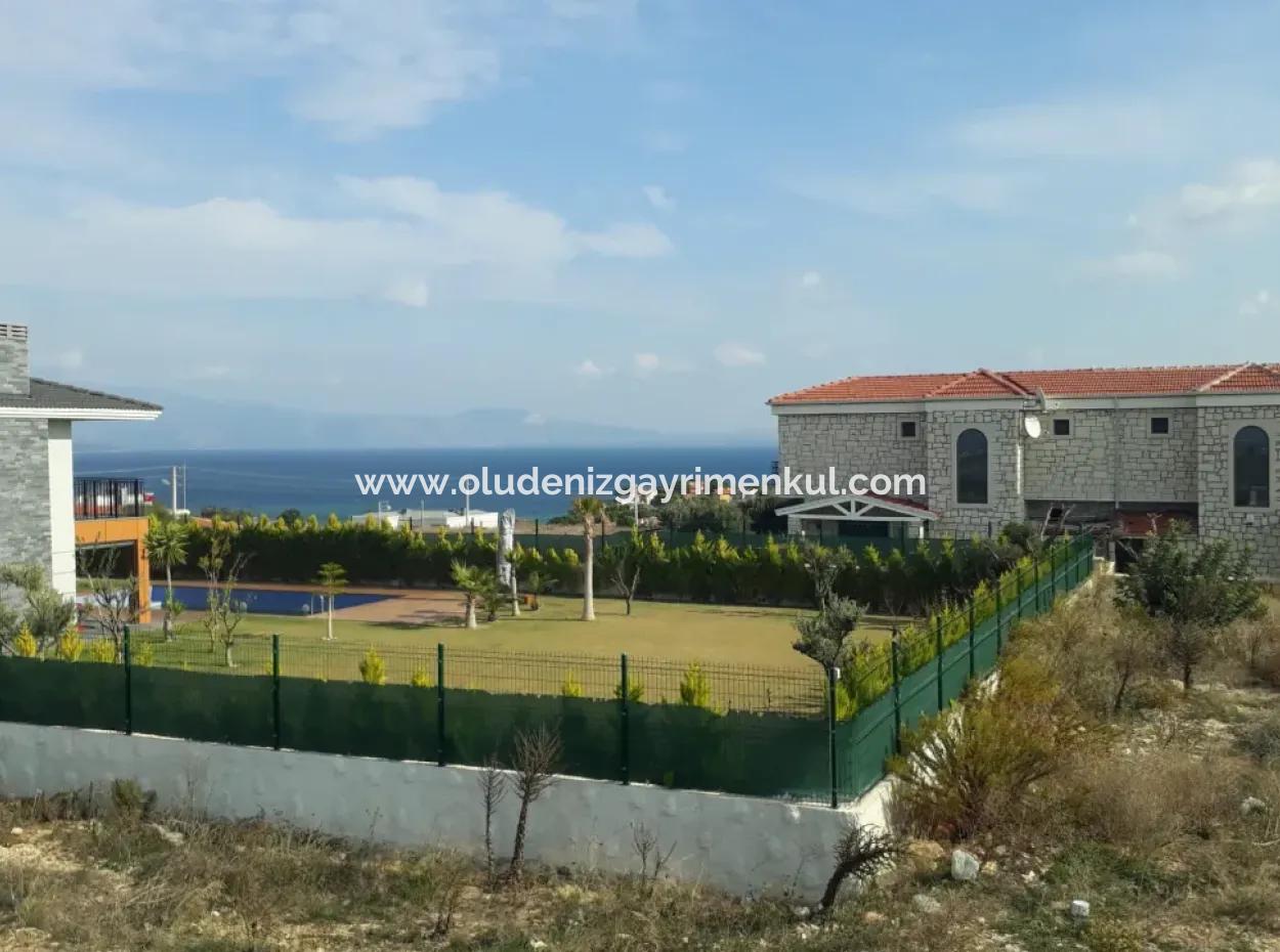 Grundstück Zum Verkauf In Der Nachbarschaft Von Çeşme Dalyan Mit Vollem Meerblick 1176M2 Zoneneinteilung