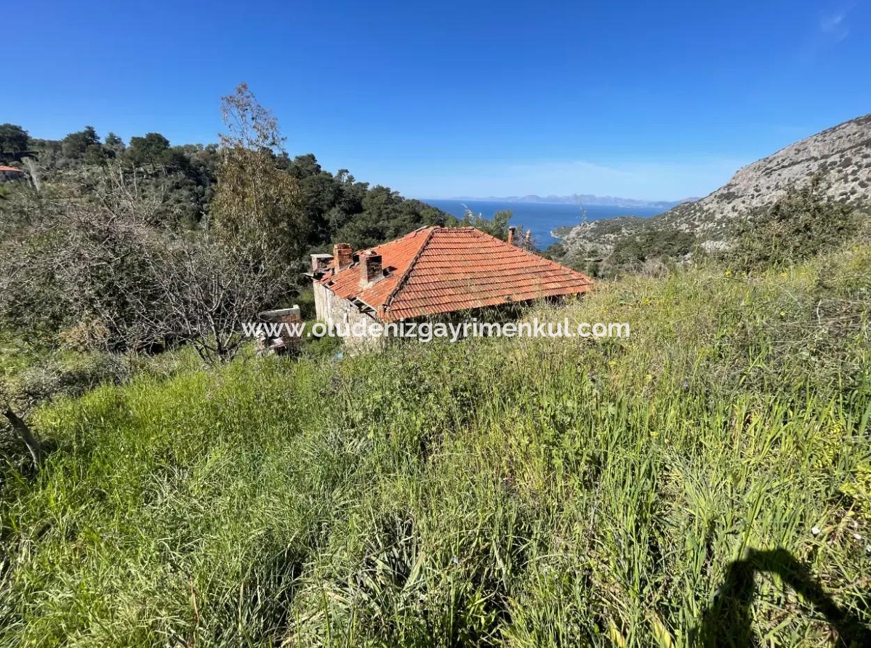 Village House For Sale In 4,400M2 Land With Full Sea View In Gökbel