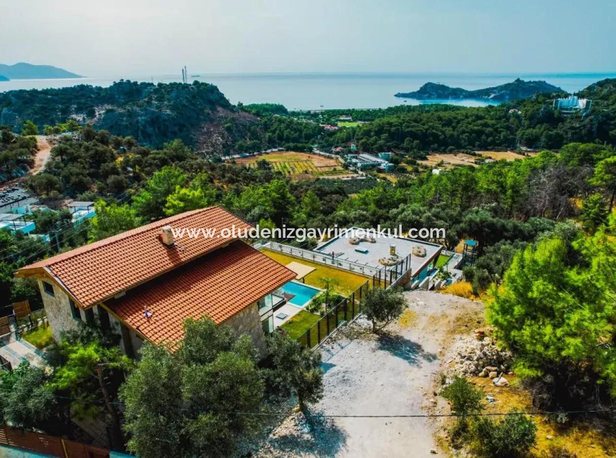 Stone Villa For Sale With Sea View In Sarigerme