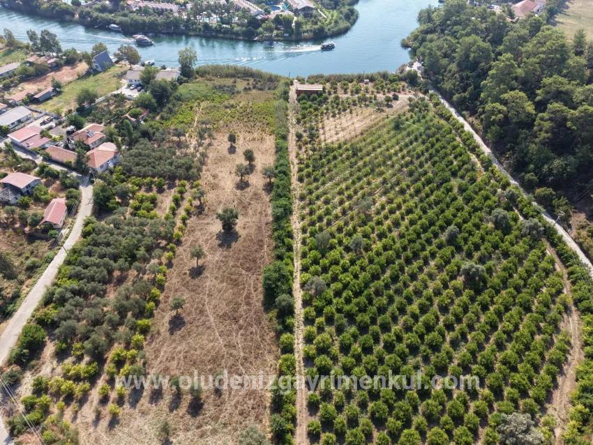 Село Köyceğiz в районе Çandır, у канала, 20.000м2 продажа поля