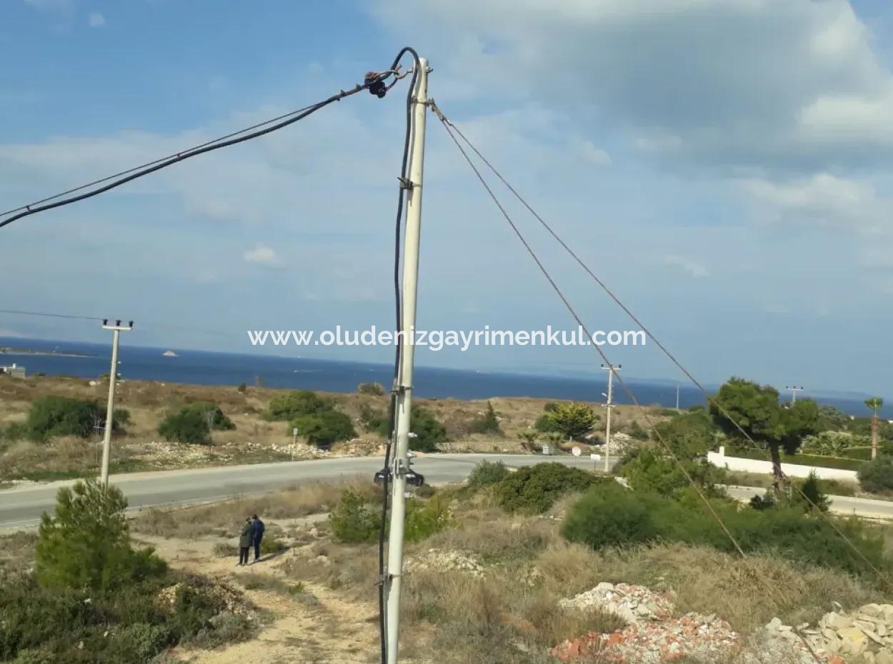 Çeşme Dalyan Mahallesinde Full Deniz Manzaralı 1176M2 İmarlı Satılık Arsa